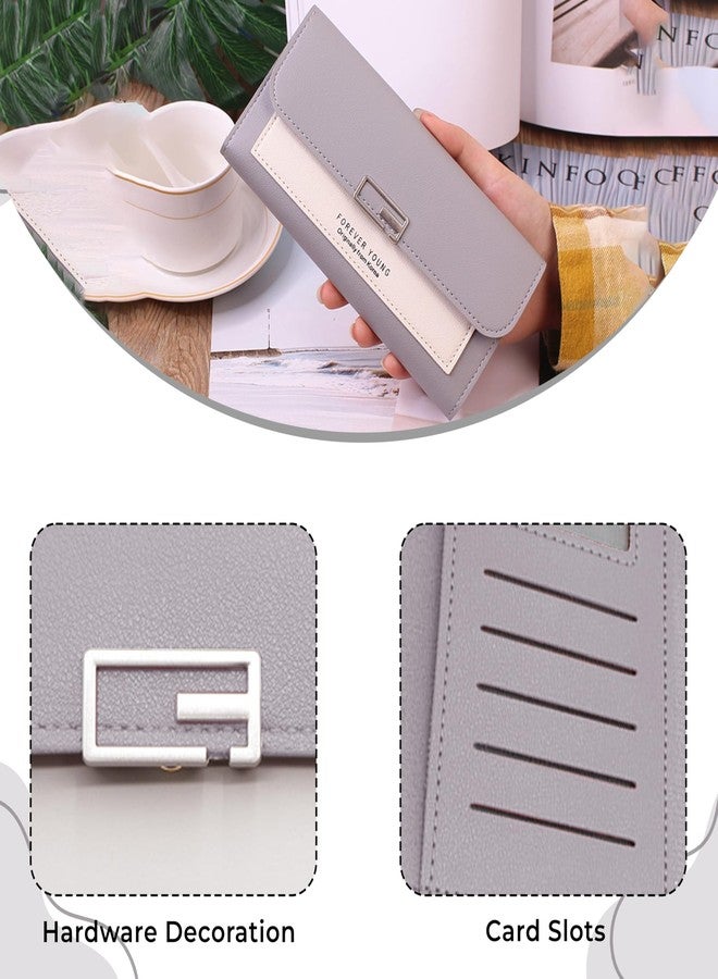 Kraptick Women's Wallet -Stylish and Compact Purse Clutch Wallet for Women, Stylish Card Coin Holder, Debit Card Holder, Money Organizer and Travel Wallet for Women with 13 Slots (Purple) - Image 5